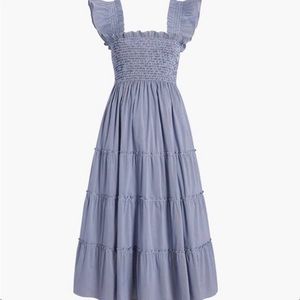 EUC navy gingham napdress size M